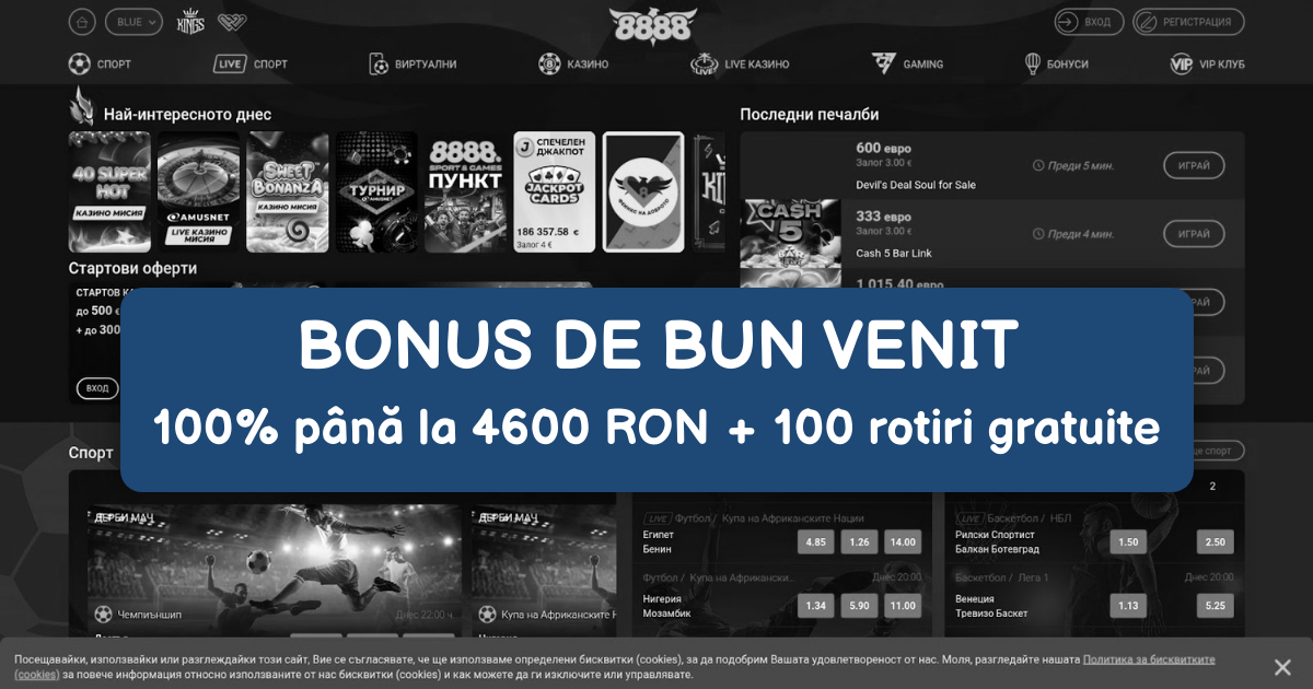 8888Casino - Bonusuri Casino Online și Sloturi Top România