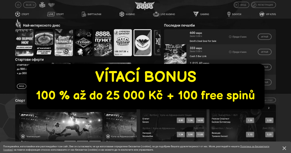 8888Casino - Nejlepší Online Bonusy a Automaty CZ